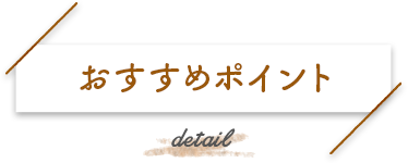 おすすめポイント