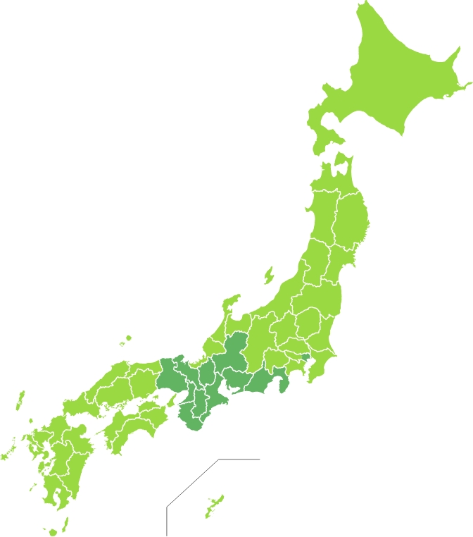 日本地図のイメージ画像